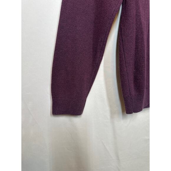 TAILOR VINTAGE Sweater 1/4 Zip L Plum Gorpcore Streetwear Preppy Dad Sweater - Picture 5 of 15